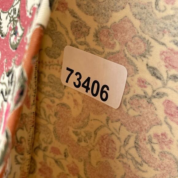 PERUVIAN CONNECTION Dress XS Spice Route Filigree Scroll Stretch Cotton Pink - Picture 13 of 13